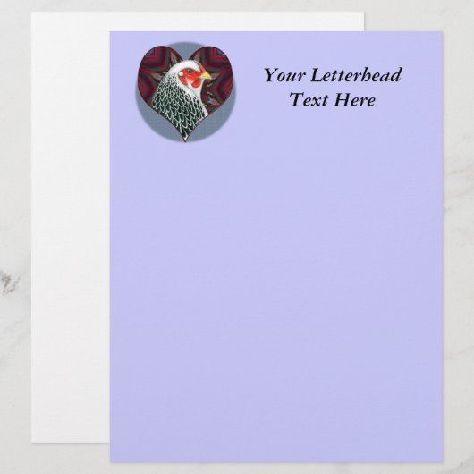 Brahma Hen Heart (Front/Back)