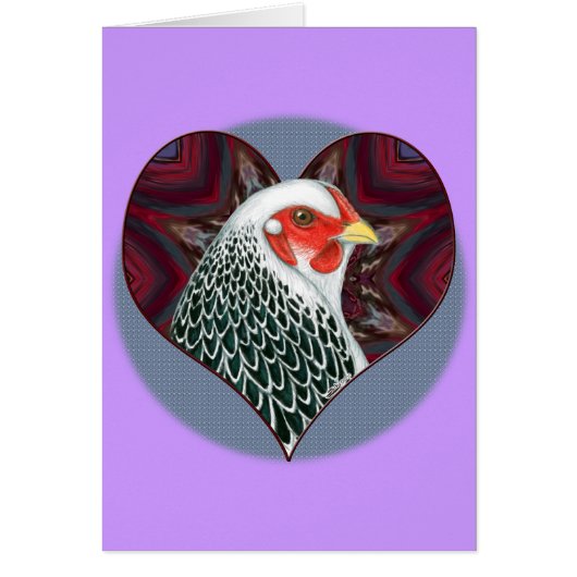 Brahma Hen Heart Cards (Front)