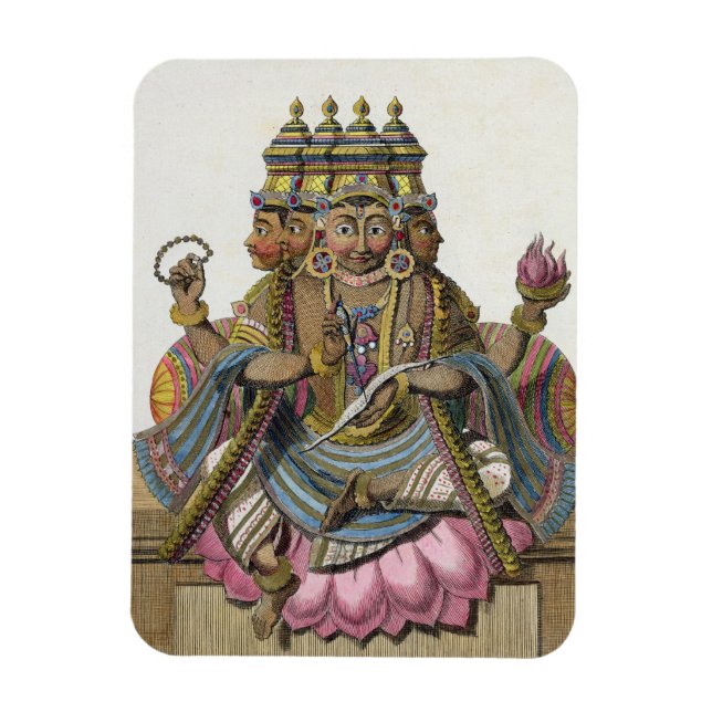 Brahma, Hindu god of creation, from 'Voyage aux In Magnet (Vertical)