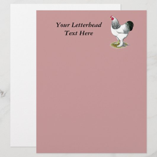 Brahma:  Light Rooster (Front/Back)