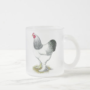 Brahma: Light Rooster Frosted Glass Coffee Mug