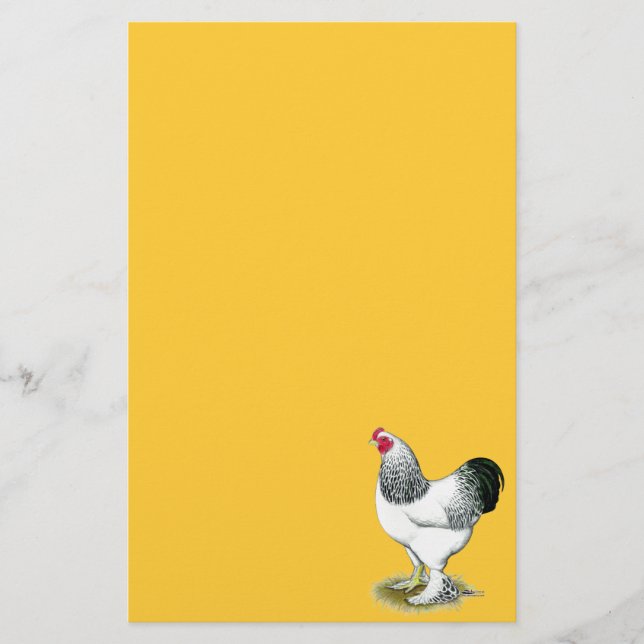 Brahma:  Light Rooster Stationery (Front)