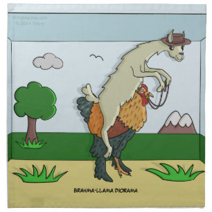 Brahma-Llama Diorama Napkins