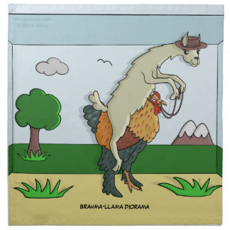 Brahma-Llama Diorama Napkins