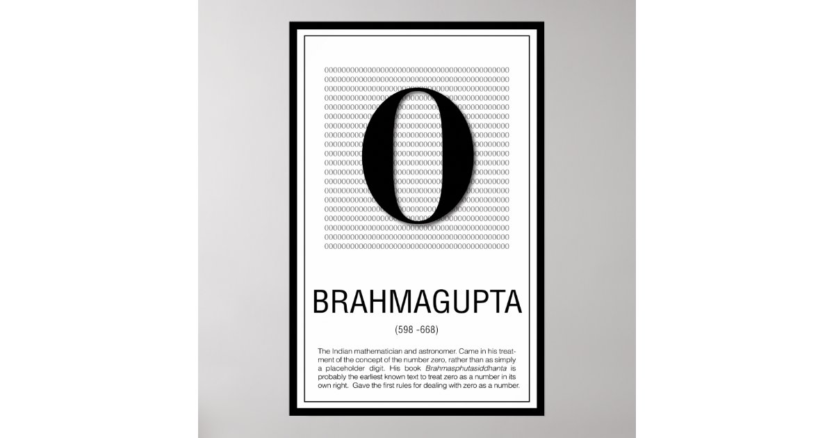 Brahmagupta Poster | Zazzle