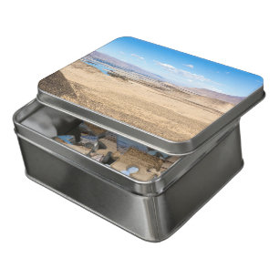 Brahmaputra river and desert landscape - Tibet Jigsaw Puzzle