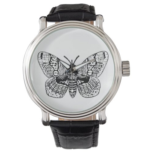 Brahmin moth drawing watch
