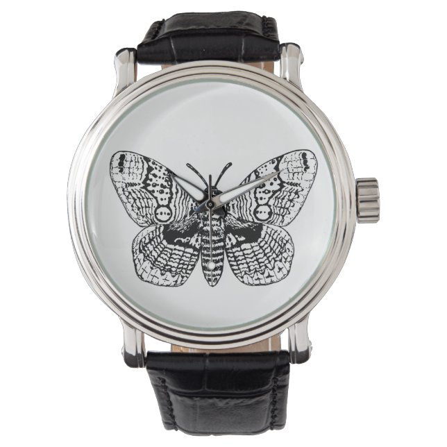 Brahmin moth drawing watch (Front)