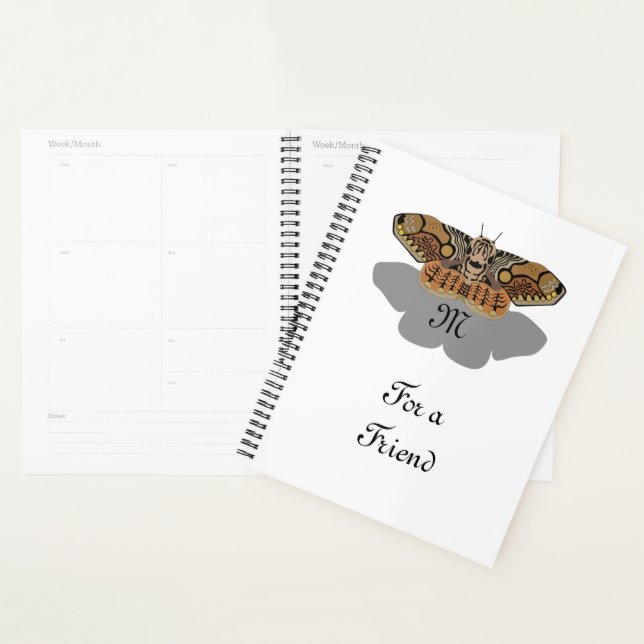 Brahmin Moth Monogram Planner (Display)