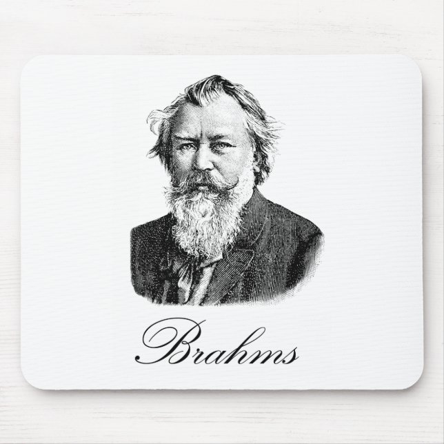 Brahms Mouse Pad (Front)