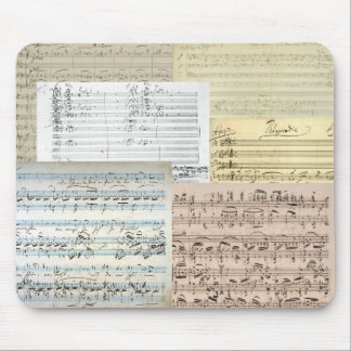 Brahms Music Manuscripts Mouse Pad