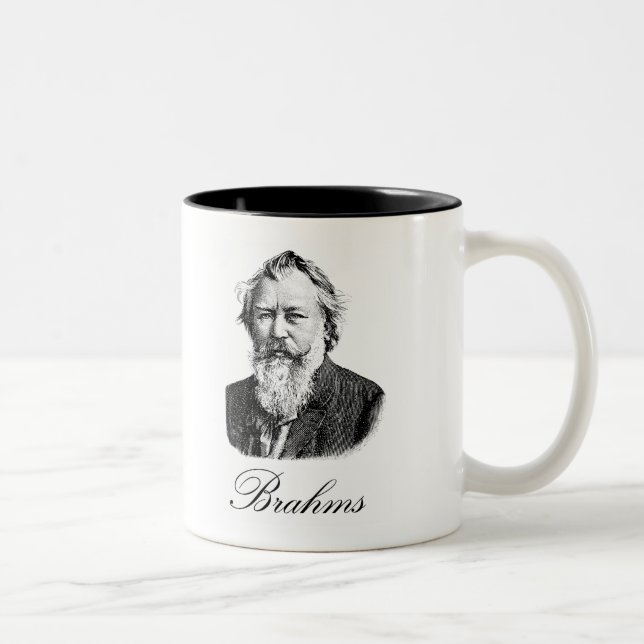 Brahms Two-Tone Coffee Mug (Right)