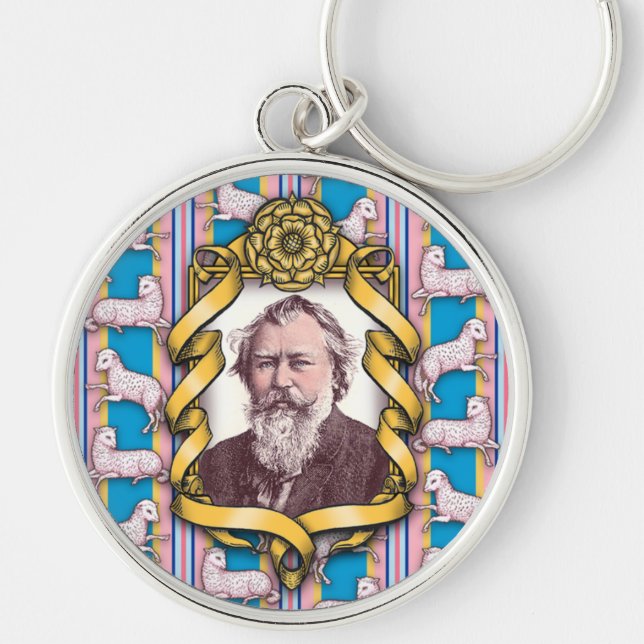 Brahms's Lullaby Keychain (Front)