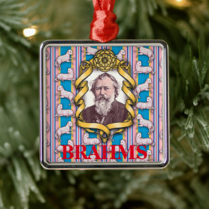 Brahms's Lullaby Metal Ornament