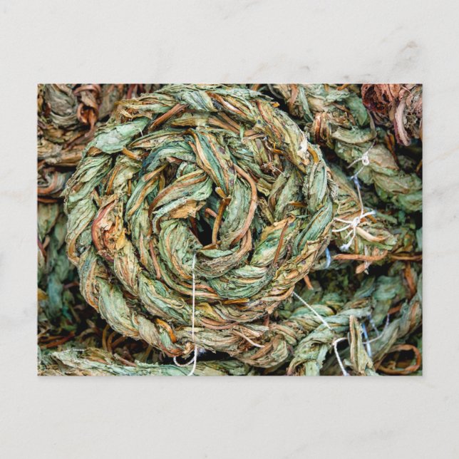  Braided dried sorrel leaves Postcard (Front)