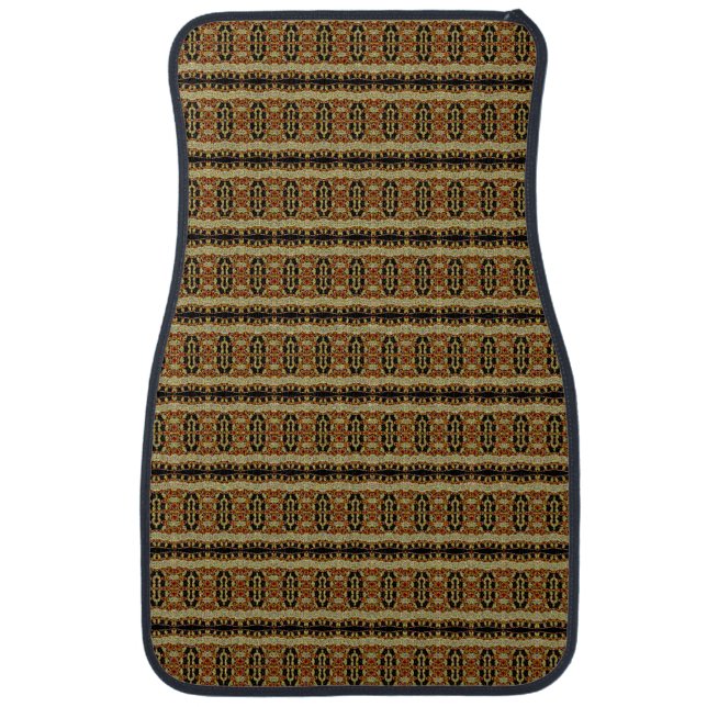 Braided Plaid Car Floor Mat (Front)