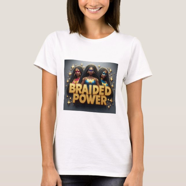 Braided Power 3 Ladies T-Shirt (Front)