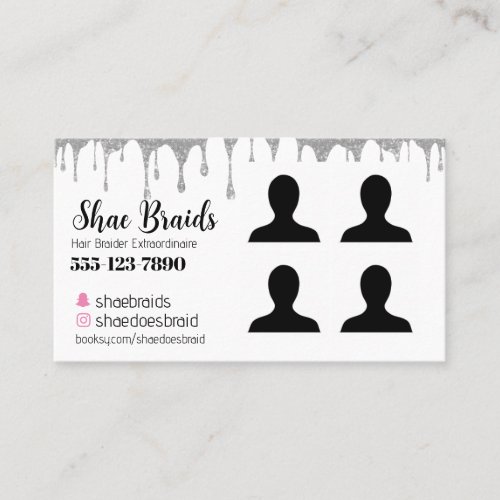 Braiding Photo Business Card