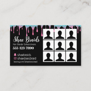 Braiding Photo Business Card