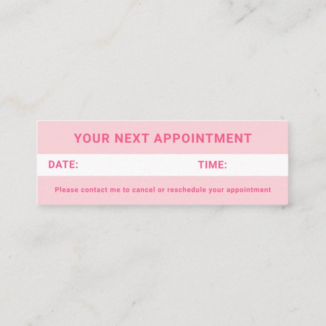 Braids Braiding Braider Groovy Retro Appointment Mini Business Card (Back)