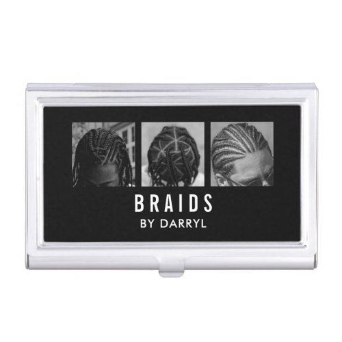 Braids Braiding Braider Photo Afro Hair Stylist Business Card Case