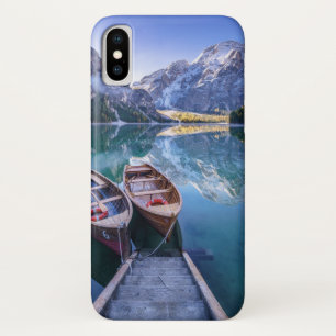 Braies Lake   Dolomite Alps, Italy iPhone X Case