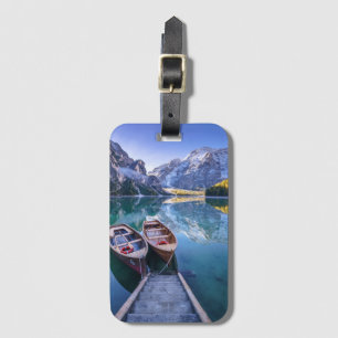 Braies Lake   Dolomite Alps, Italy Luggage Tag