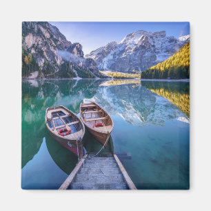 Braies Lake Dolomite Alps, Italy Magnet