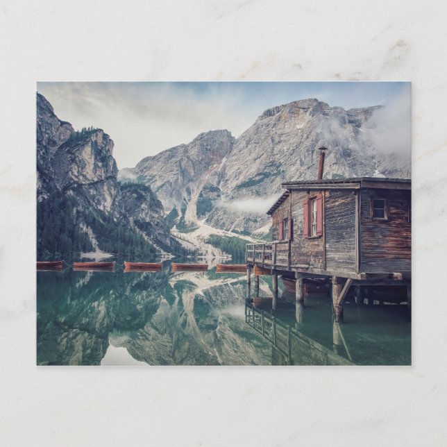 Braies lake postcard (Front)