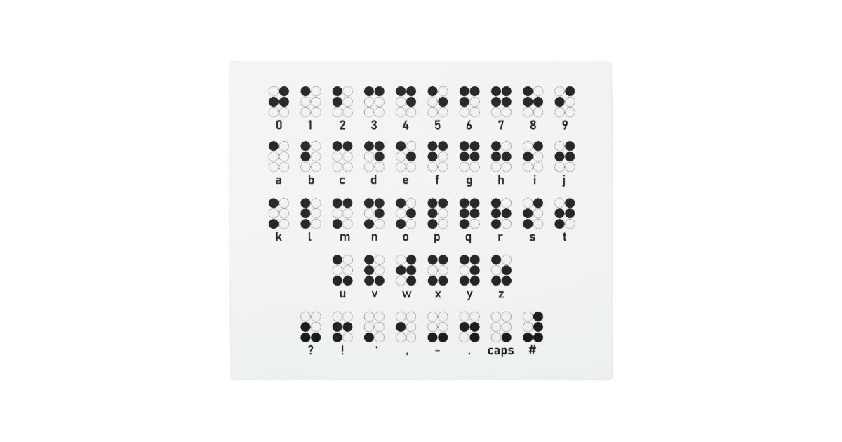 Aluminum Braille Clothing Labels