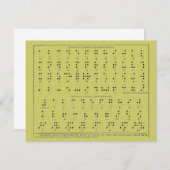Braille Alphabet Postcard (Front/Back)