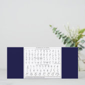 Braille Alphabet Rack Card (Standing Front)