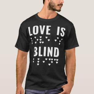 Braille Blind Visually Impaired Love Valentines Da T-Shirt