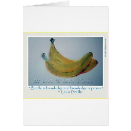 Braille Card #2 (Front)