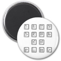 Braille Computer Key Numbers