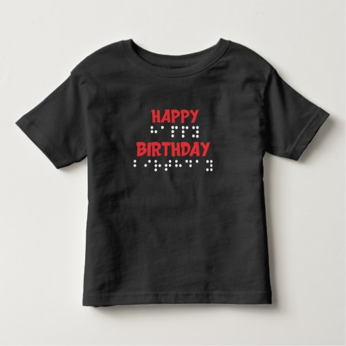 Braille Dots _ Happy Birthday t_shirt Blind