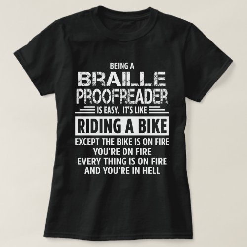 Braille Proofreader T_Shirt