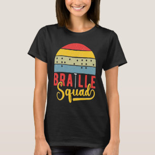 Braille Squad Retro Sunset Blindness T-Shirt