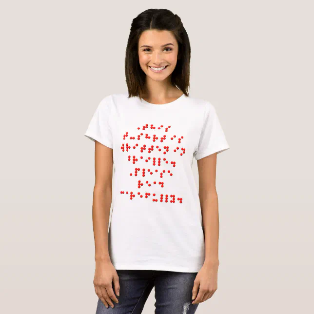 Braille TShirt Zazzle