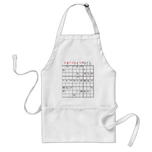 brailledoku adult apron
