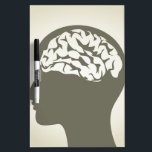 Brain5 Dry-Erase Board<br><div class="desc">Head of the person with a brain. A vector illustration</div>
