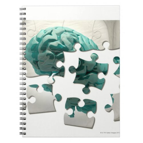 Brain analysis conceptual computer artwork notebook