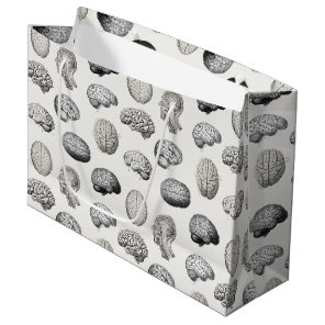 Brain Anatomy Biology Illustrations Large Gift Bag