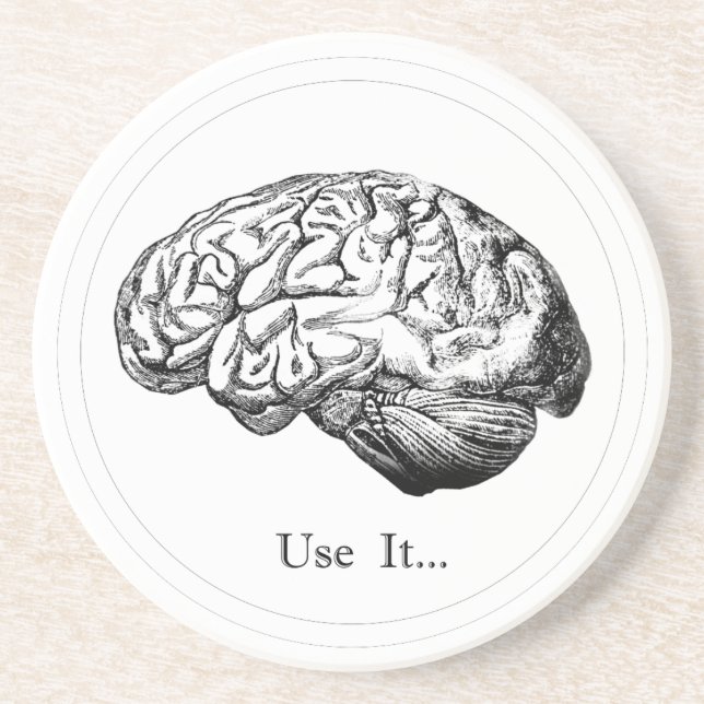 Brain Anatomy - Use It Drink Coaster (Front)