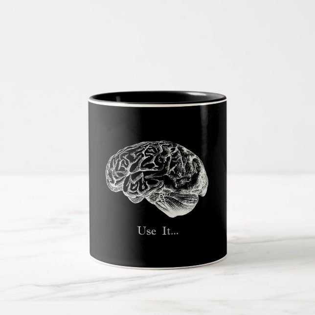 Brain Anatomy - Use It Two-Tone Coffee Mug (Center)
