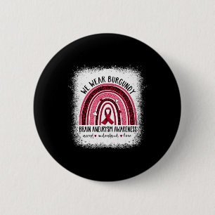 Brain Aneurysm Awareness Apparel Awesome Tee  Button