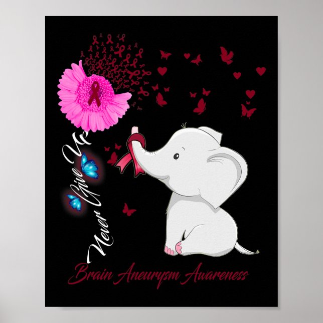 Brain Aneurysm Awareness - Brain Aneurysm Ribbon  Poster (Front)