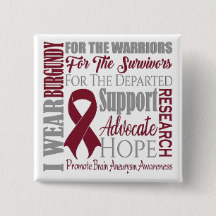 Brain Aneurysm Awareness Button
