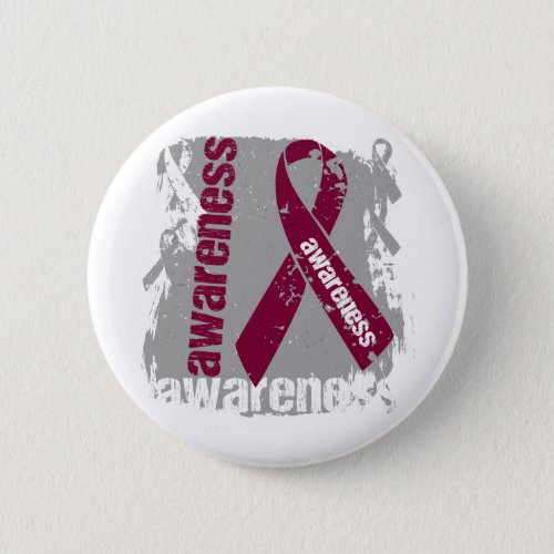 Brain Aneurysm Awareness Grunge Ribbon Pinback Button