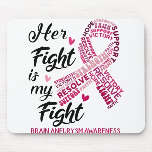 Brain Aneurysm Awareness Her Fight is my Fight Mouse Pad